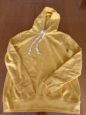 Old Navy Yellow Hooded Sweatshirt with White Drawstrings